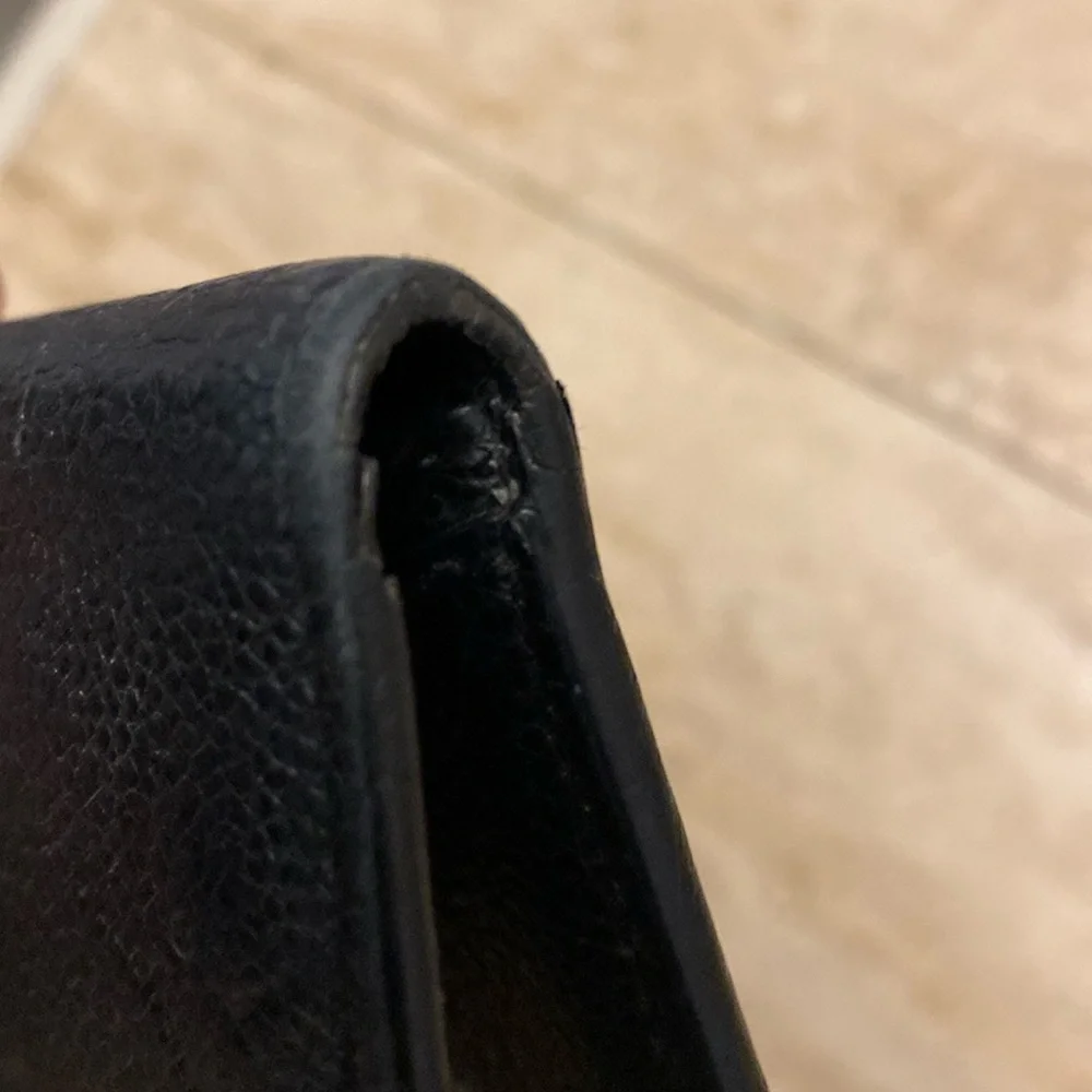 LOUIS VUITTON Black Monogram Empreinte Leather Multicartes Wallet with COA - Picture 7 of 10